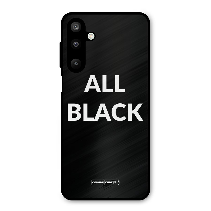 Raftaar All Black Metal Back Case for Galaxy M16
