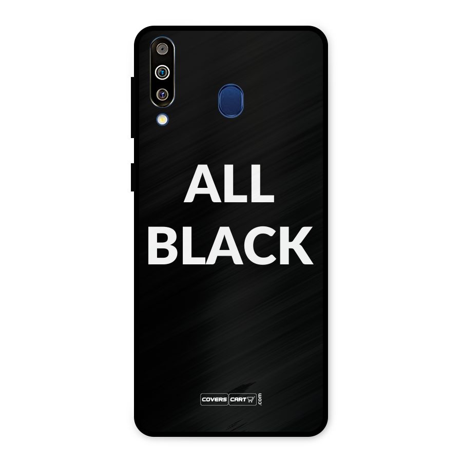 Raftaar All Black Metal Back Case for Galaxy M30