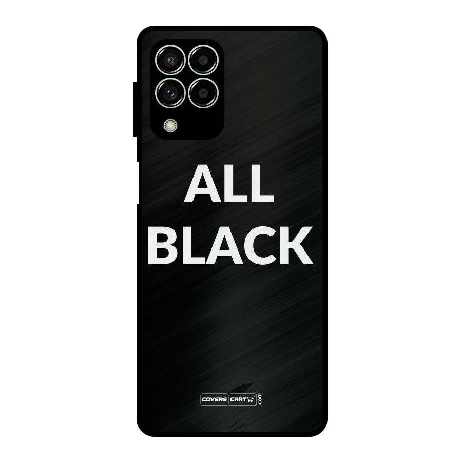 Raftaar All Black Metal Back Case for Galaxy M33