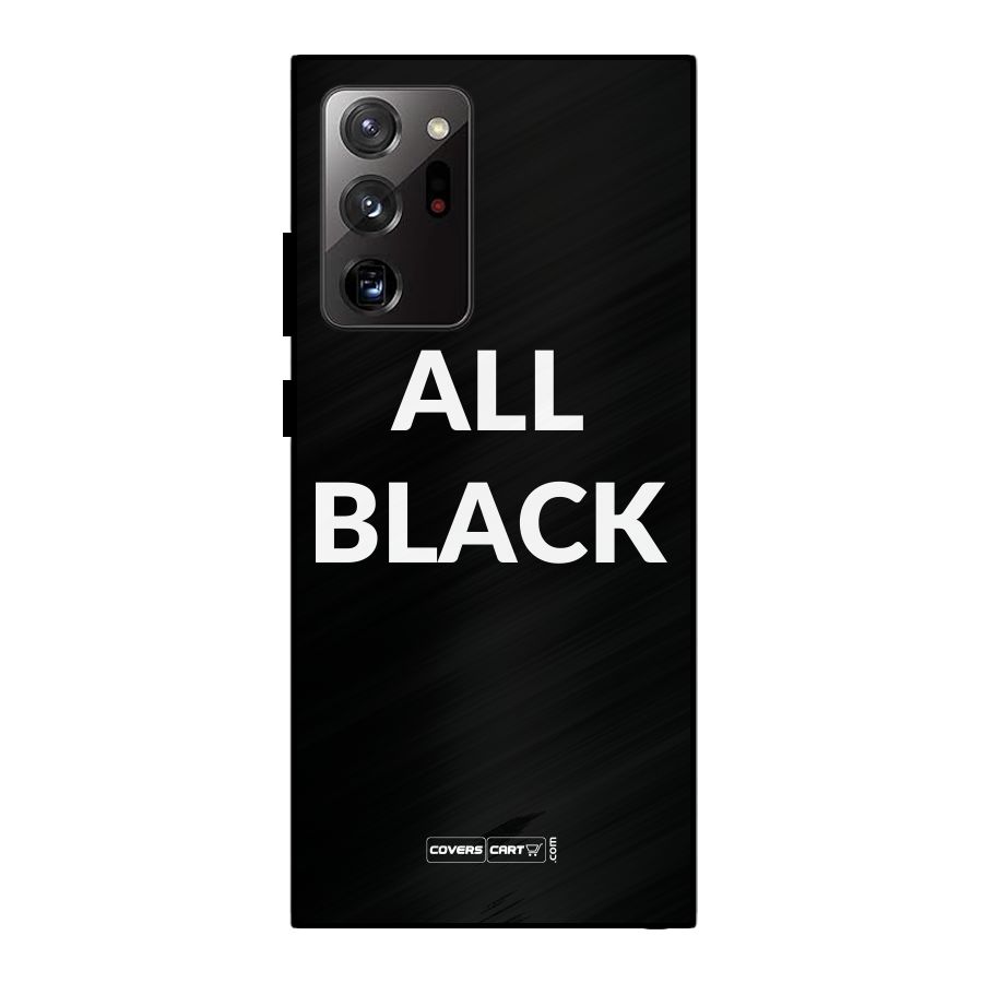 Raftaar All Black Metal Back Case for Galaxy Note 20 Ultra 5G
