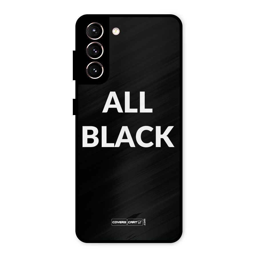 Raftaar All Black Metal Back Case for Galaxy S21 5G