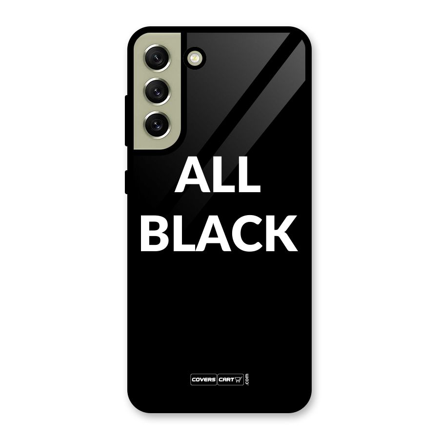 Raftaar All Black Metal Back Case for Galaxy S21 FE 5G (2023)