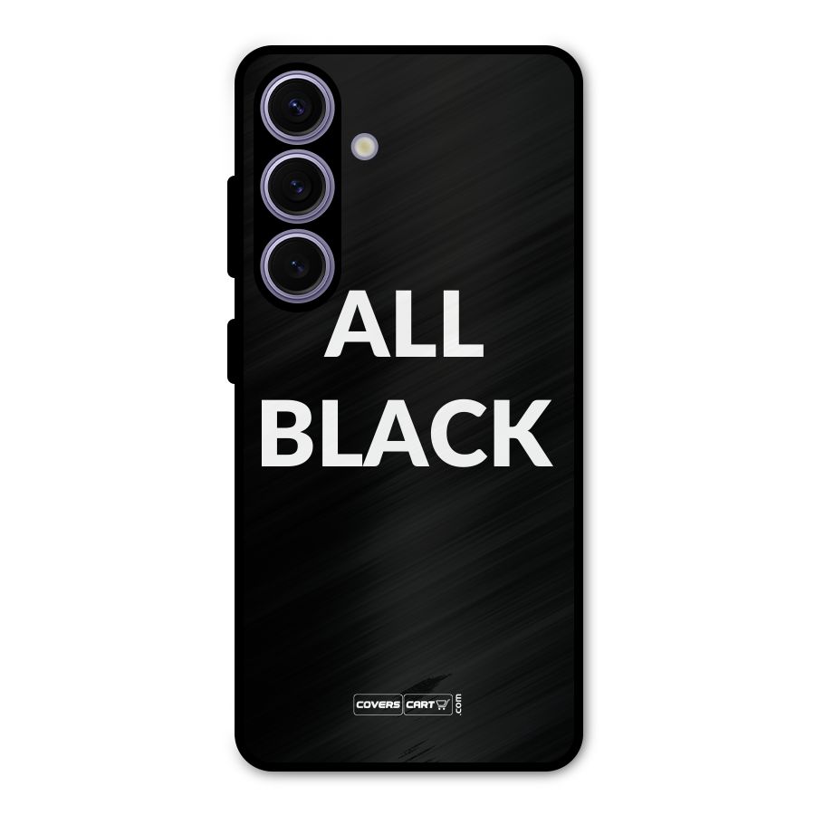 Raftaar All Black Metal Back Case for Galaxy S24