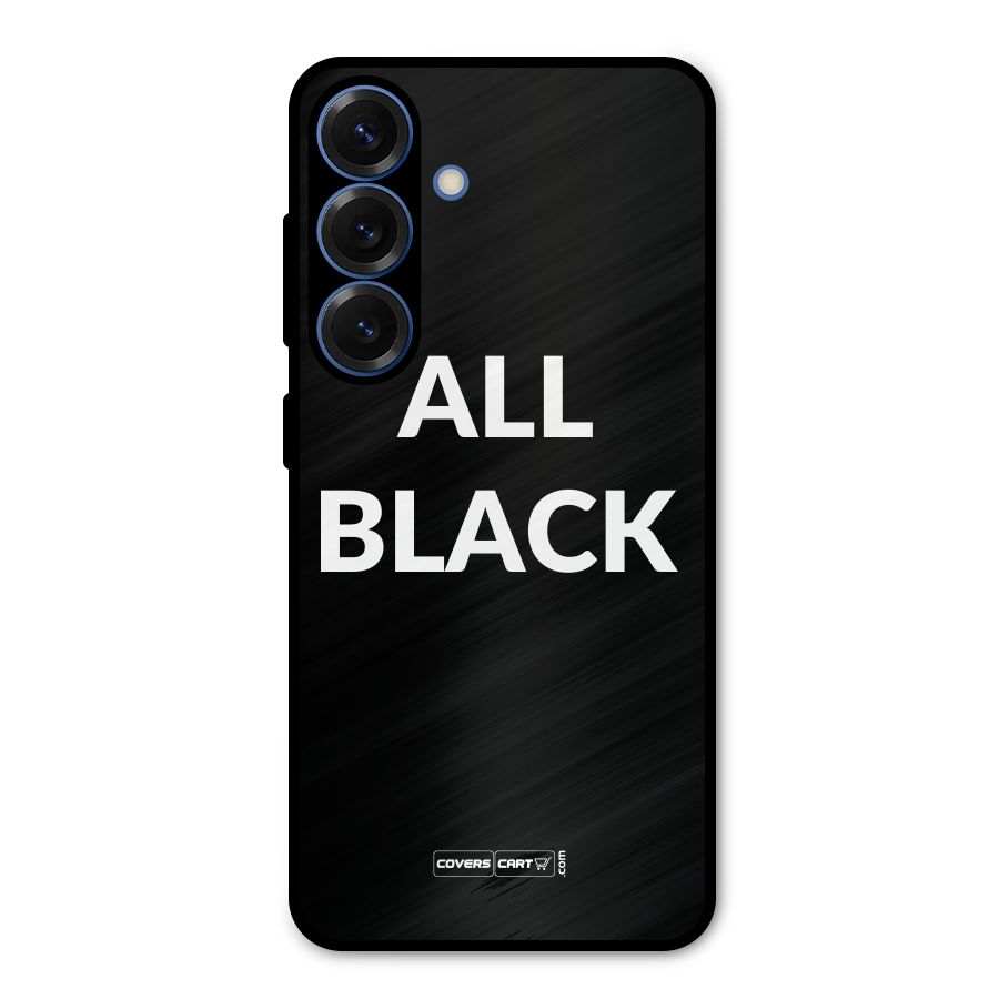 Raftaar All Black Metal Back Case for Galaxy S25