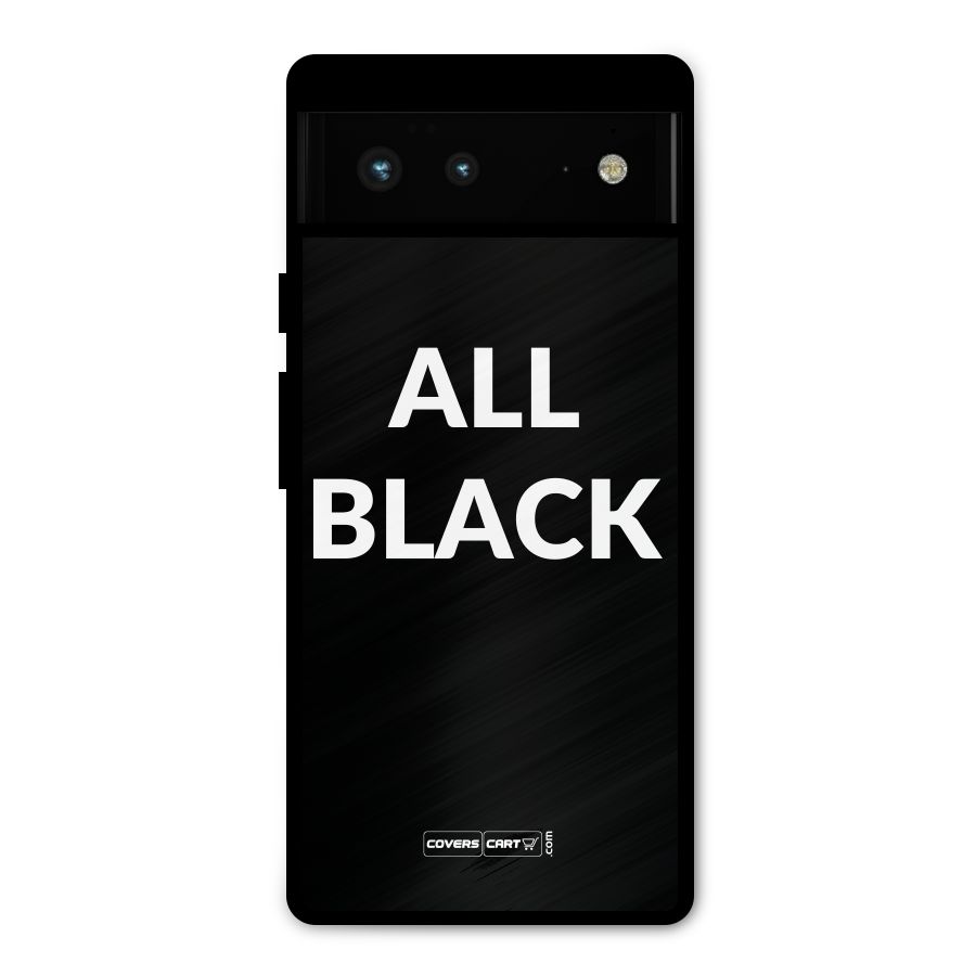 Raftaar All Black Metal Back Case for Google Pixel 6