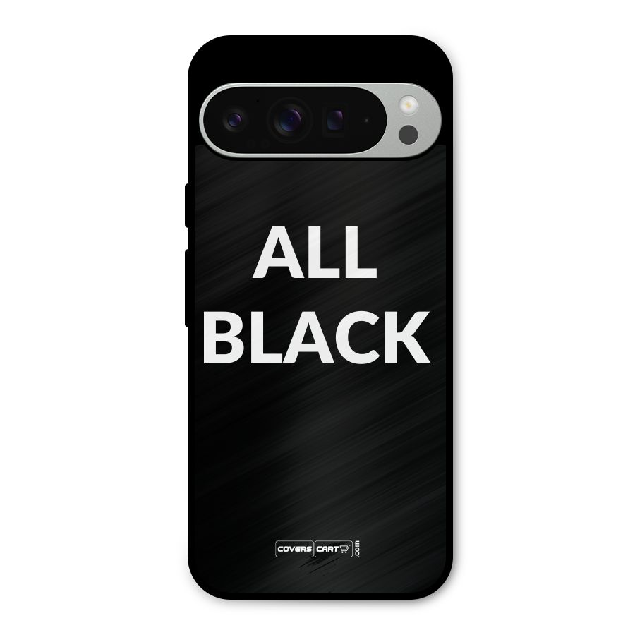 Raftaar All Black Metal Back Case for Google Pixel 9 Pro XL