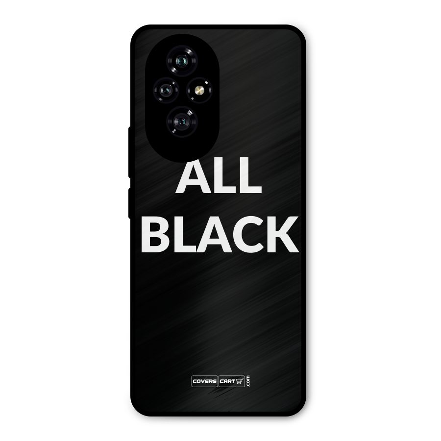 Raftaar All Black Metal Back Case for Honor 200