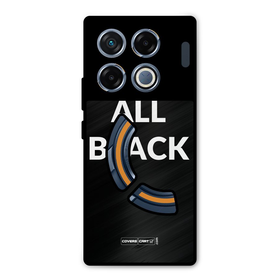 Raftaar All Black Metal Back Case for Infinix GT 20 Pro