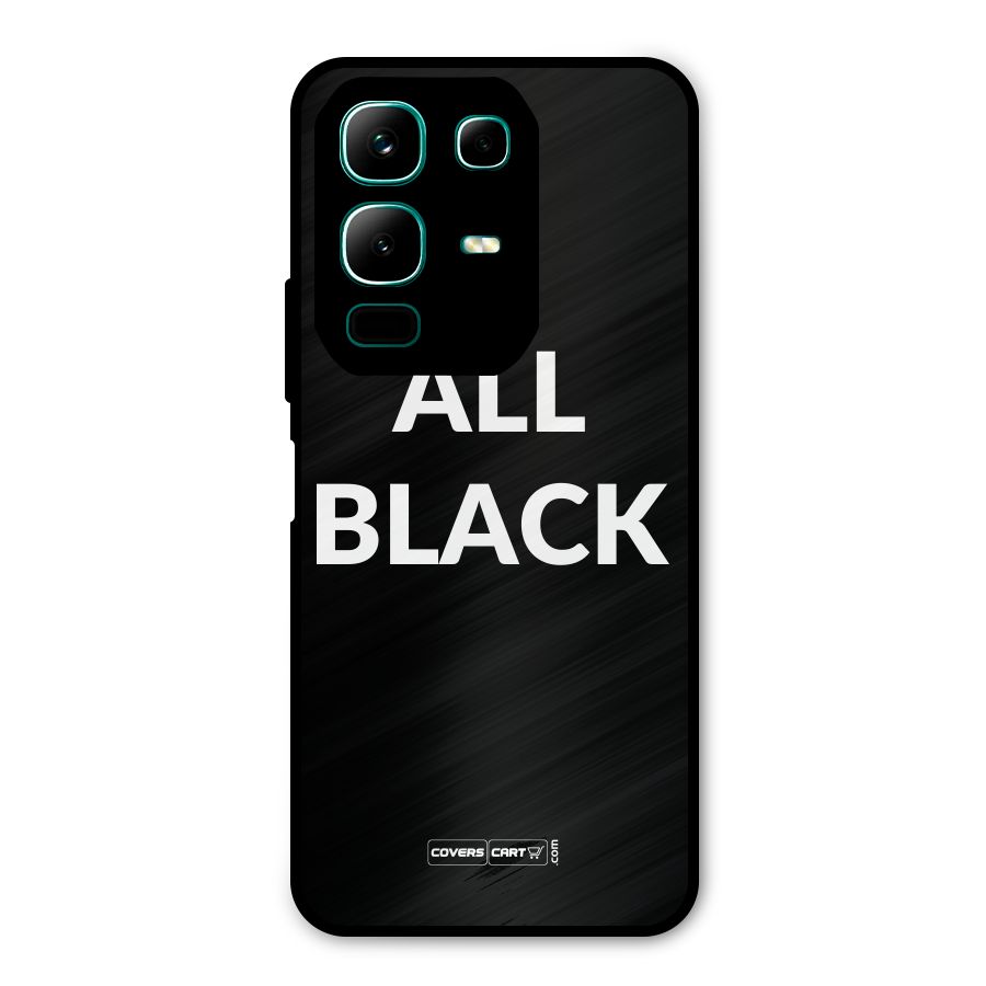 Raftaar All Black Metal Back Case for Infinix Note 50x