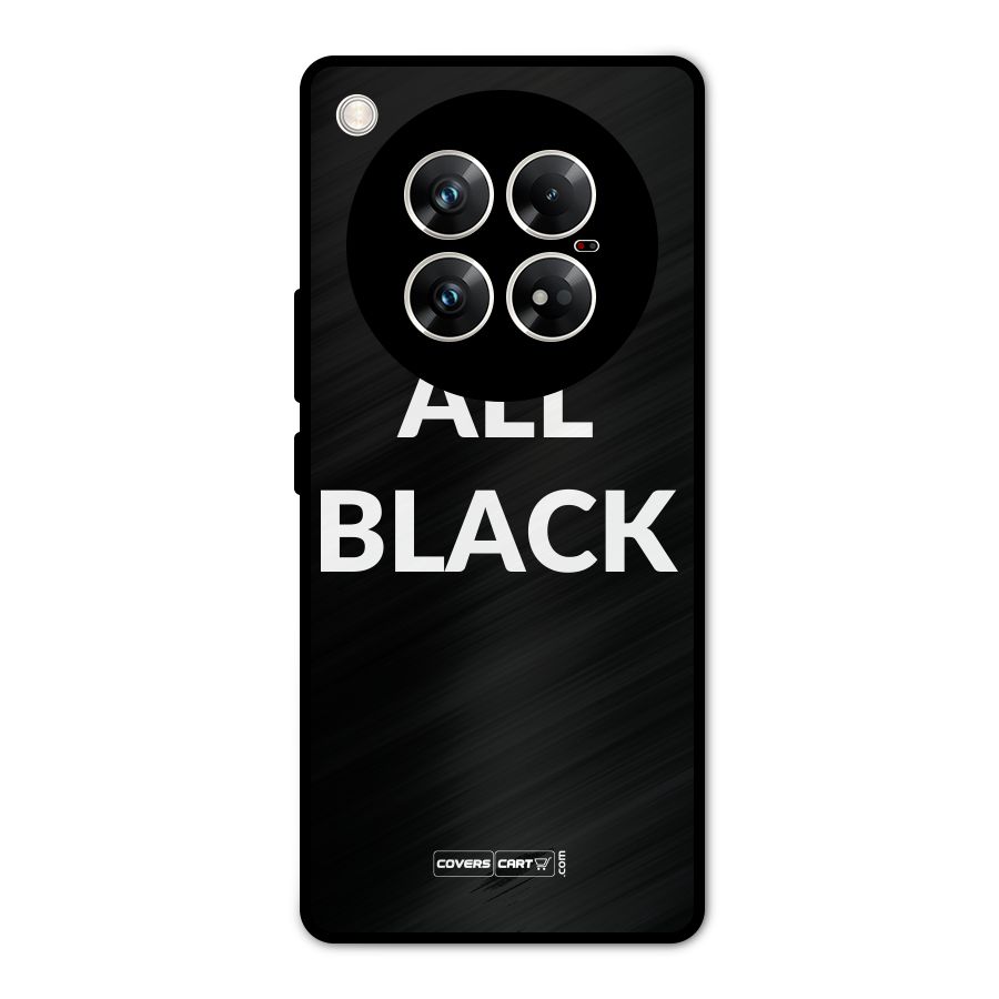 Raftaar All Black Metal Back Case for Infinix Zero 40 5G