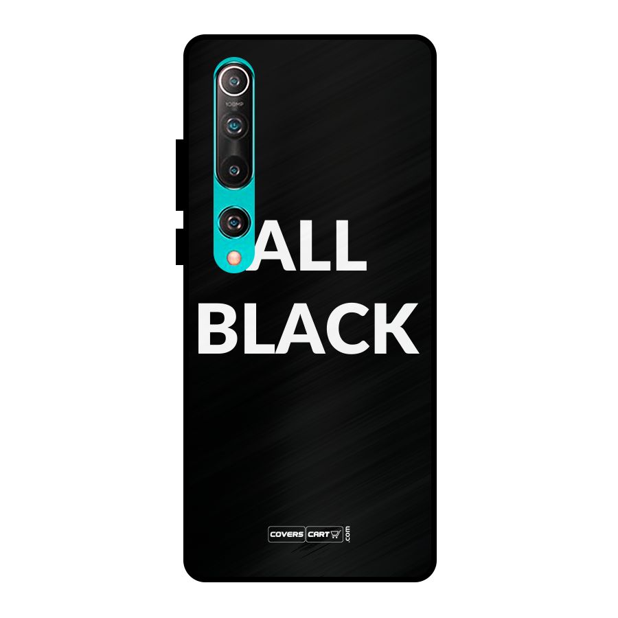 Raftaar All Black Metal Back Case for Mi 10