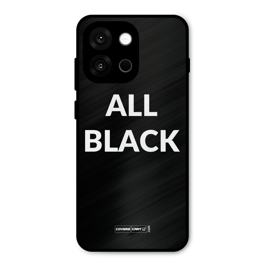 Raftaar All Black Metal Back Case for OnePlus 13s