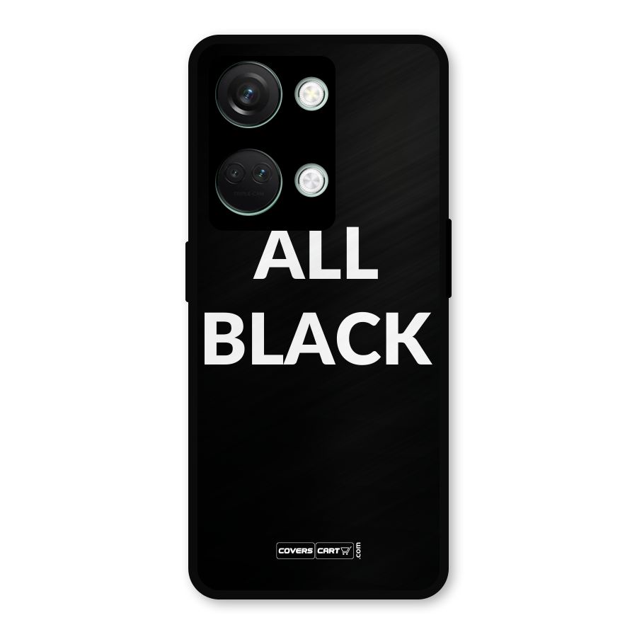 Raftaar All Black Metal Back Case for OnePlus Nord 3