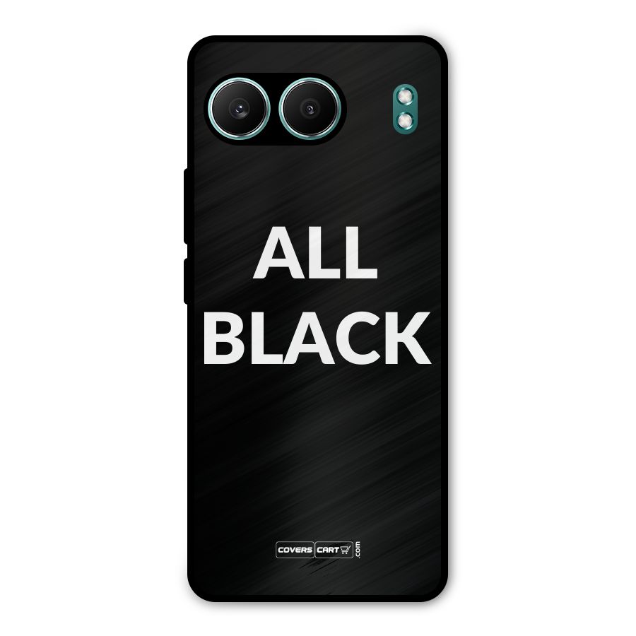 Raftaar All Black Metal Back Case for OnePlus Nord 4