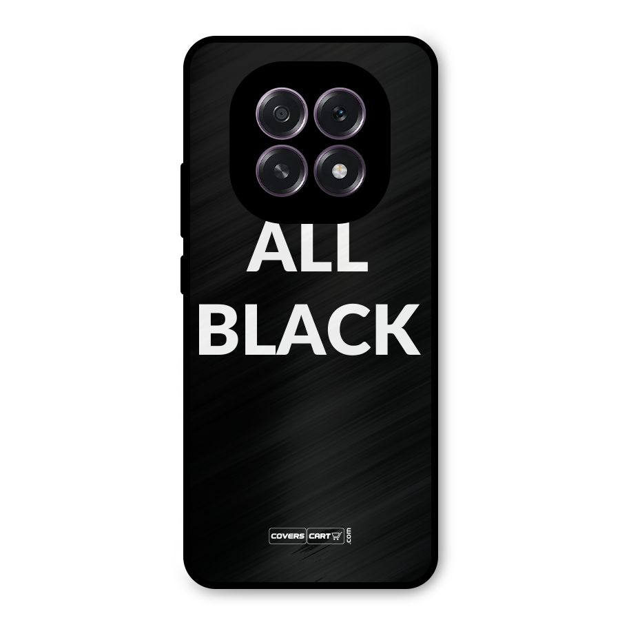 Raftaar All Black Metal Back Case for Oppo F29