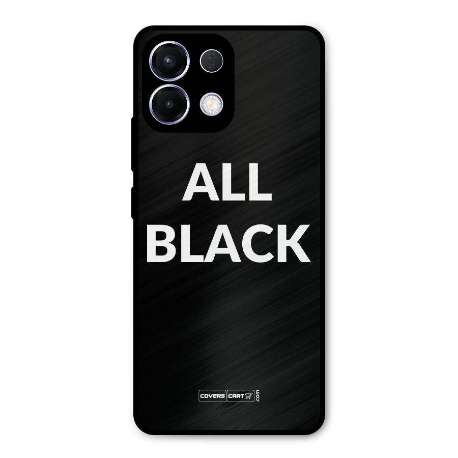 Raftaar All Black Metal Back Case for Oppo K13