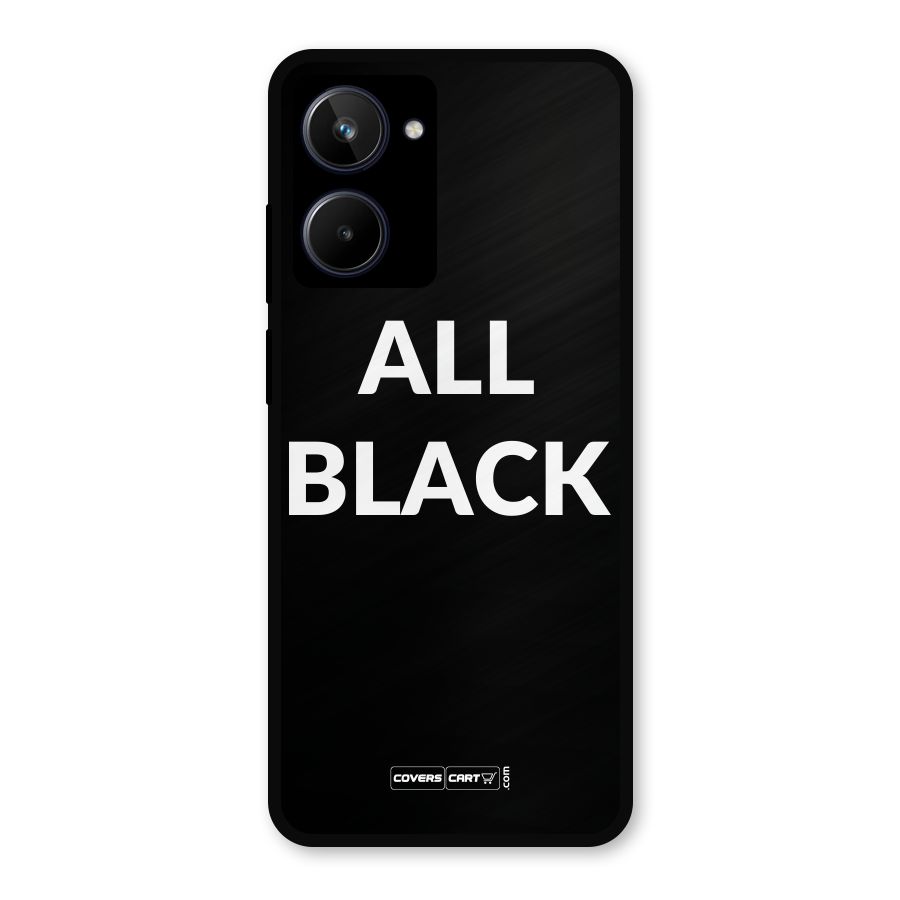 Raftaar All Black Metal Back Case for Realme 10