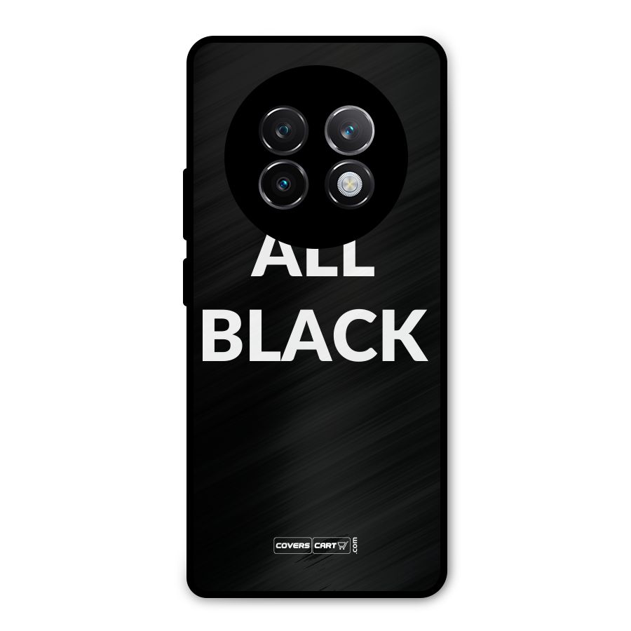 Raftaar All Black Metal Back Case for Realme 13 Plus