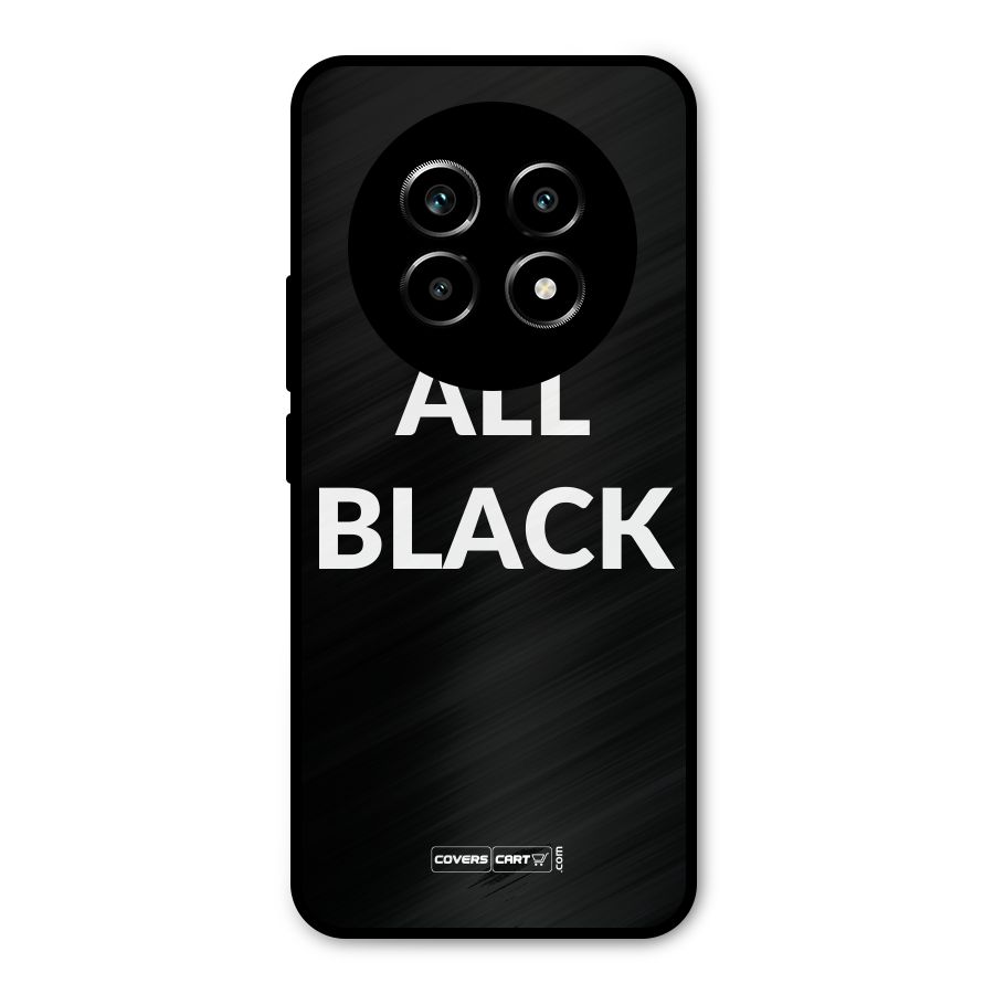 Raftaar All Black Metal Back Case for Realme 13 Pro
