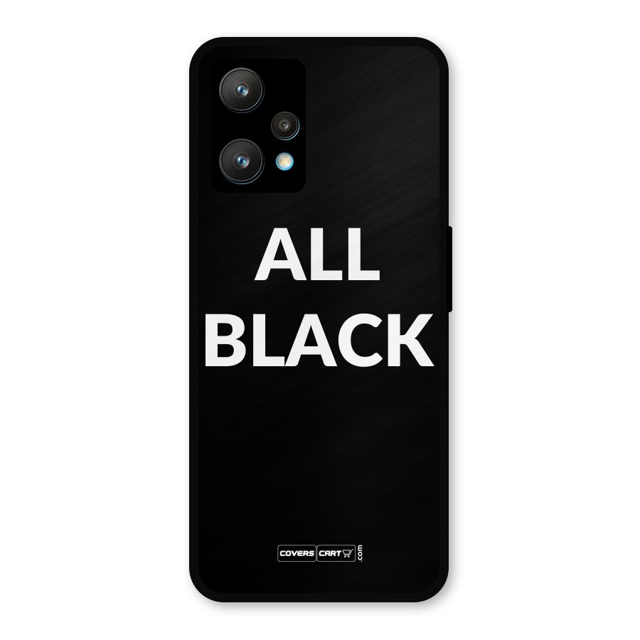 Raftaar All Black Metal Back Case for Realme 9