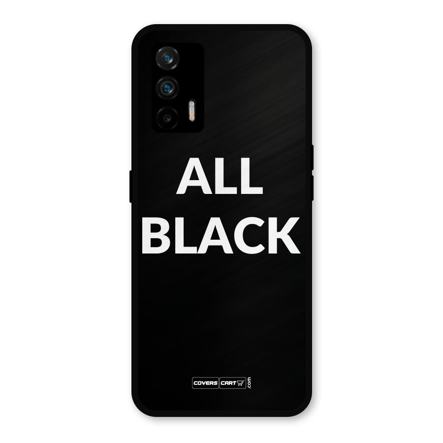 Raftaar All Black Metal Back Case for Realme GT 5G