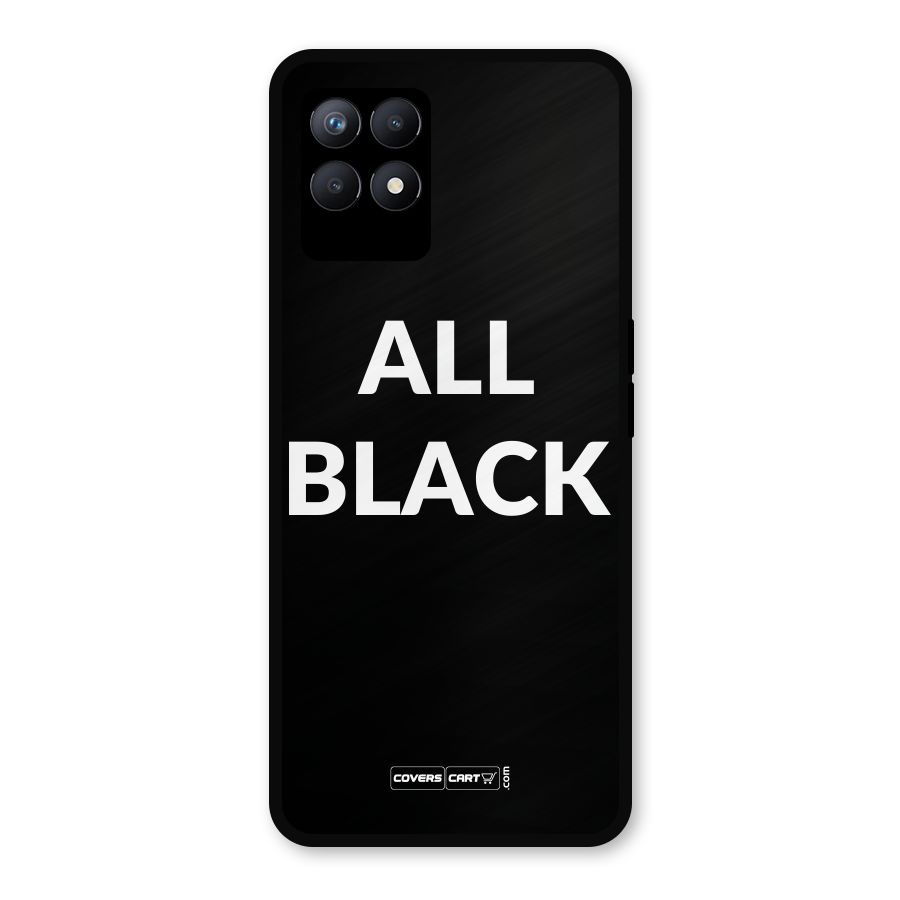 Raftaar All Black Metal Back Case for Realme Narzo 50