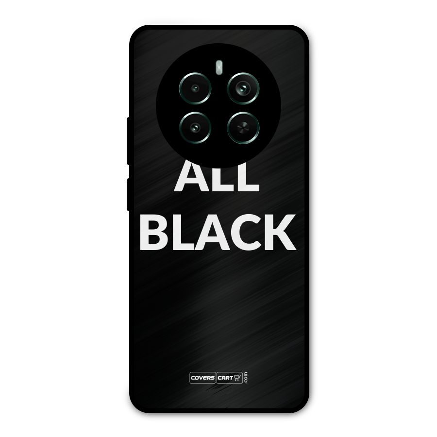 Raftaar All Black Metal Back Case for Realme Narzo 70 Pro
