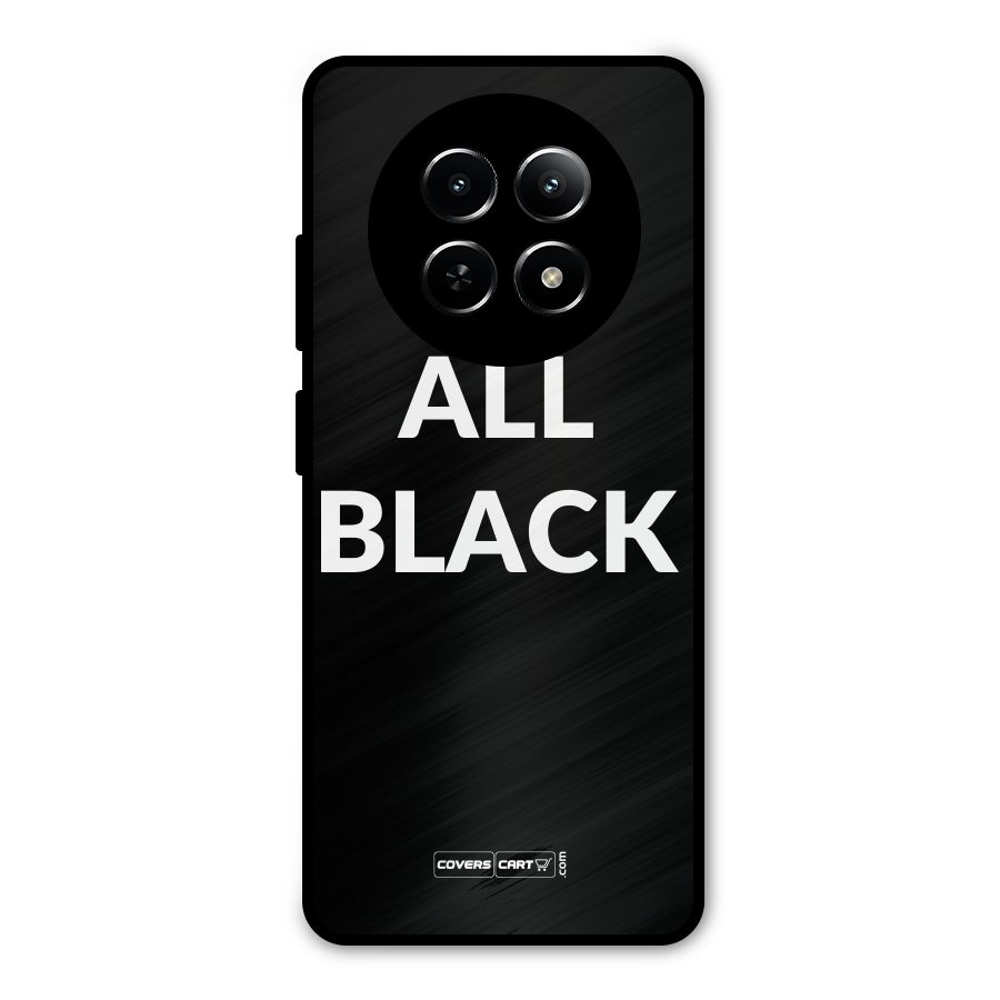 Raftaar All Black Metal Back Case for Realme Narzo 70x 5G