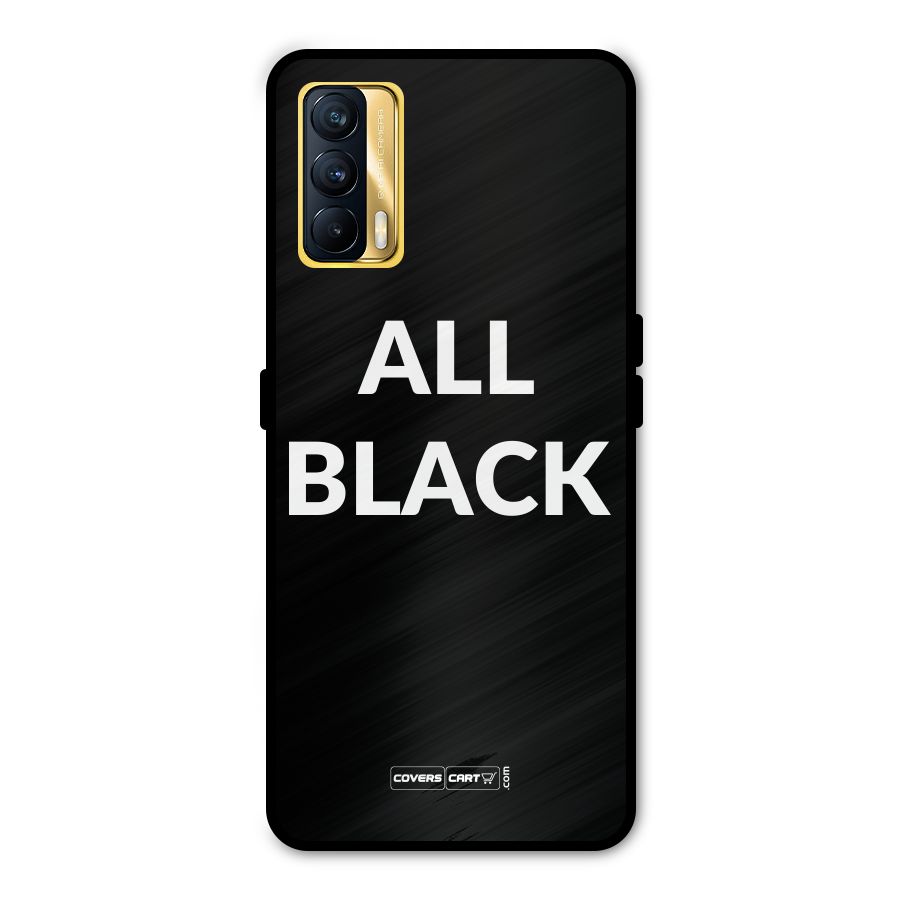 Raftaar All Black Metal Back Case for Realme X7
