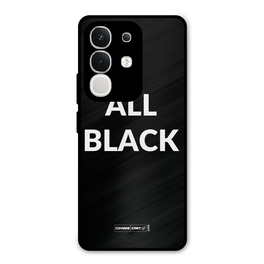 Raftaar All Black Metal Back Case for Vivo T4x