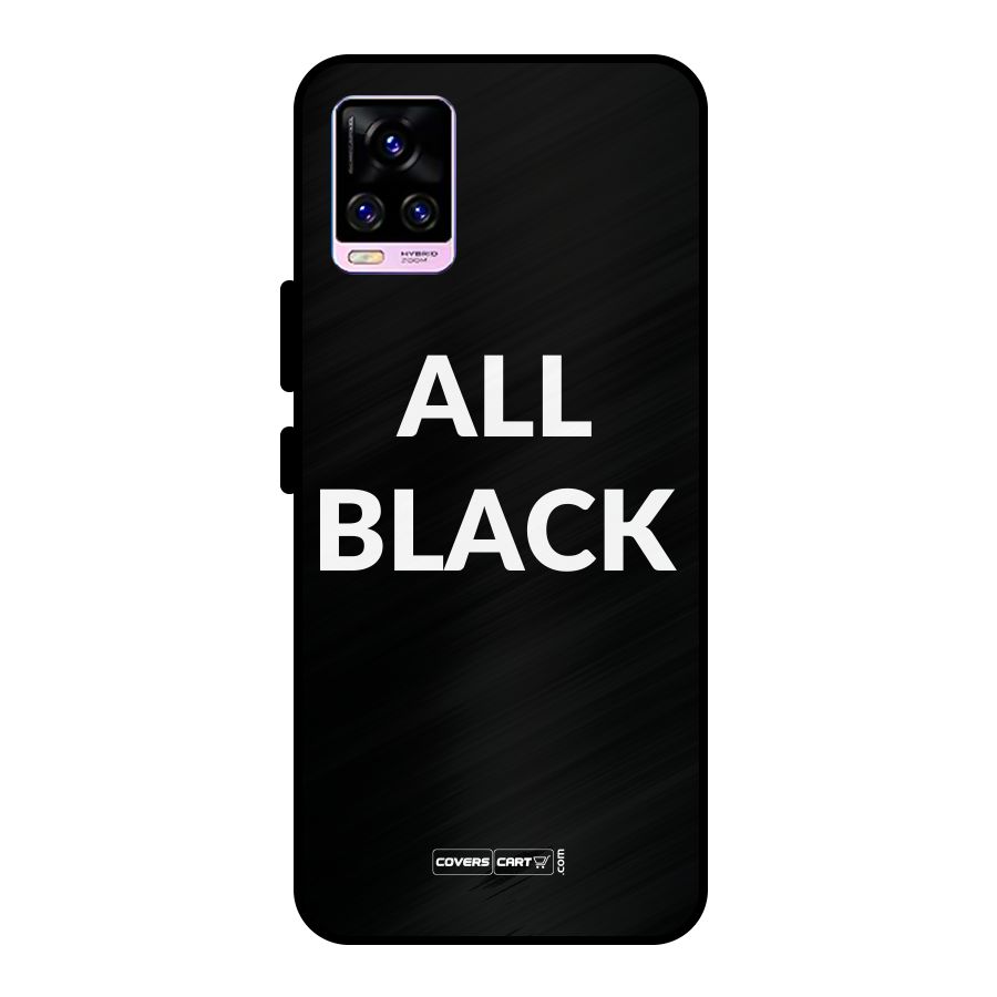 Raftaar All Black Metal Back Case for Vivo V20 Pro