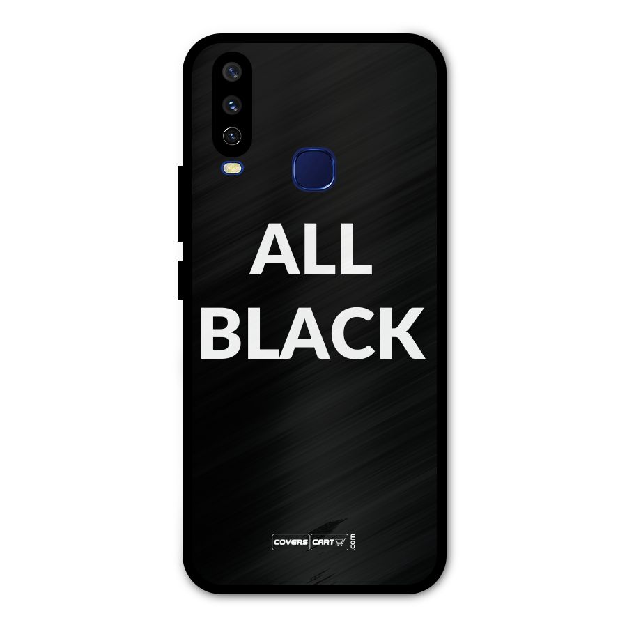 Raftaar All Black Metal Back Case for Vivo Y15