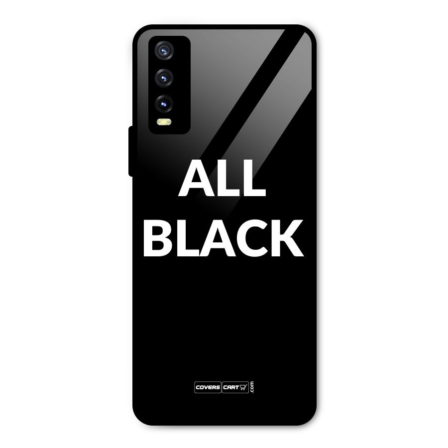 Raftaar All Black Metal Back Case for Vivo Y20g