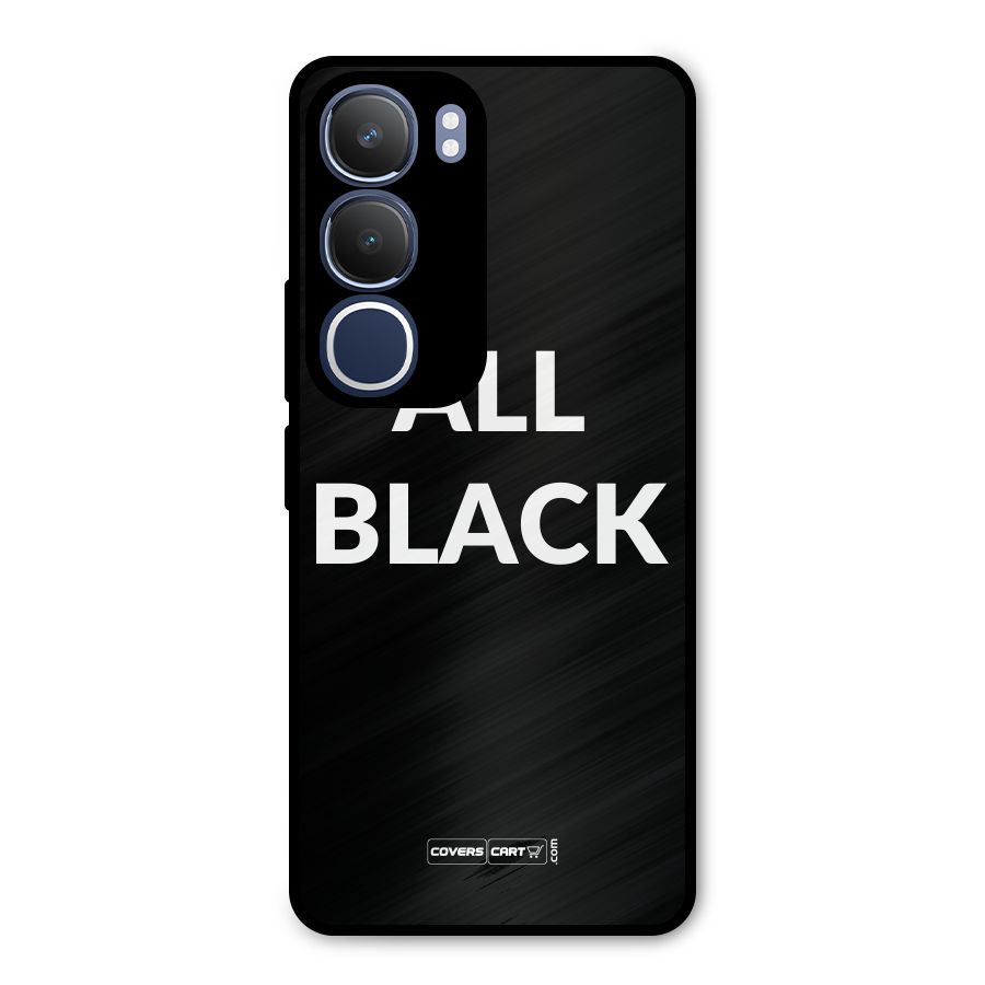 Raftaar All Black Metal Back Case for Vivo Y29