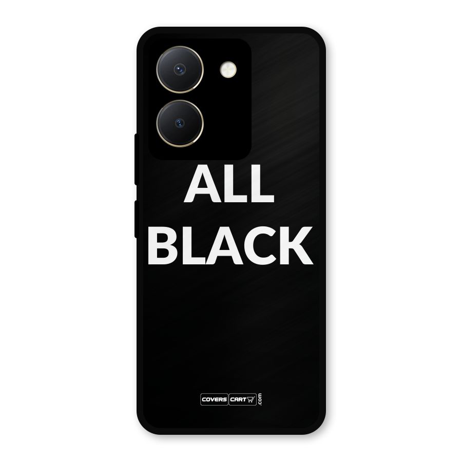 Raftaar All Black Metal Back Case for Vivo Y36
