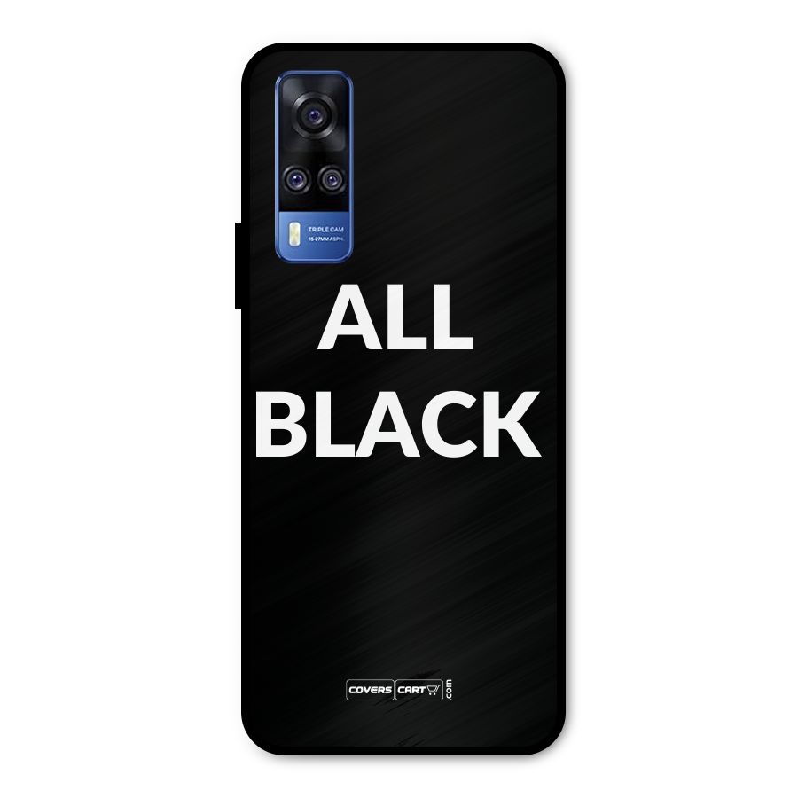 Raftaar All Black Metal Back Case for Vivo Y51A