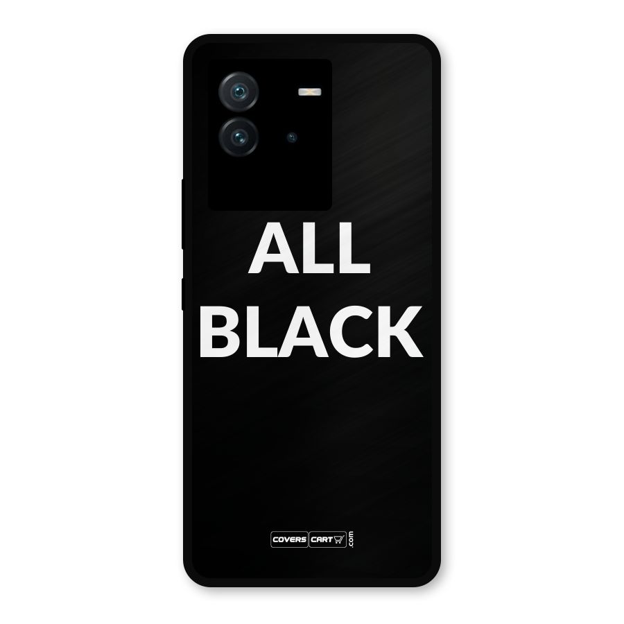 Raftaar All Black Metal Back Case for iQOO Neo 6 5G