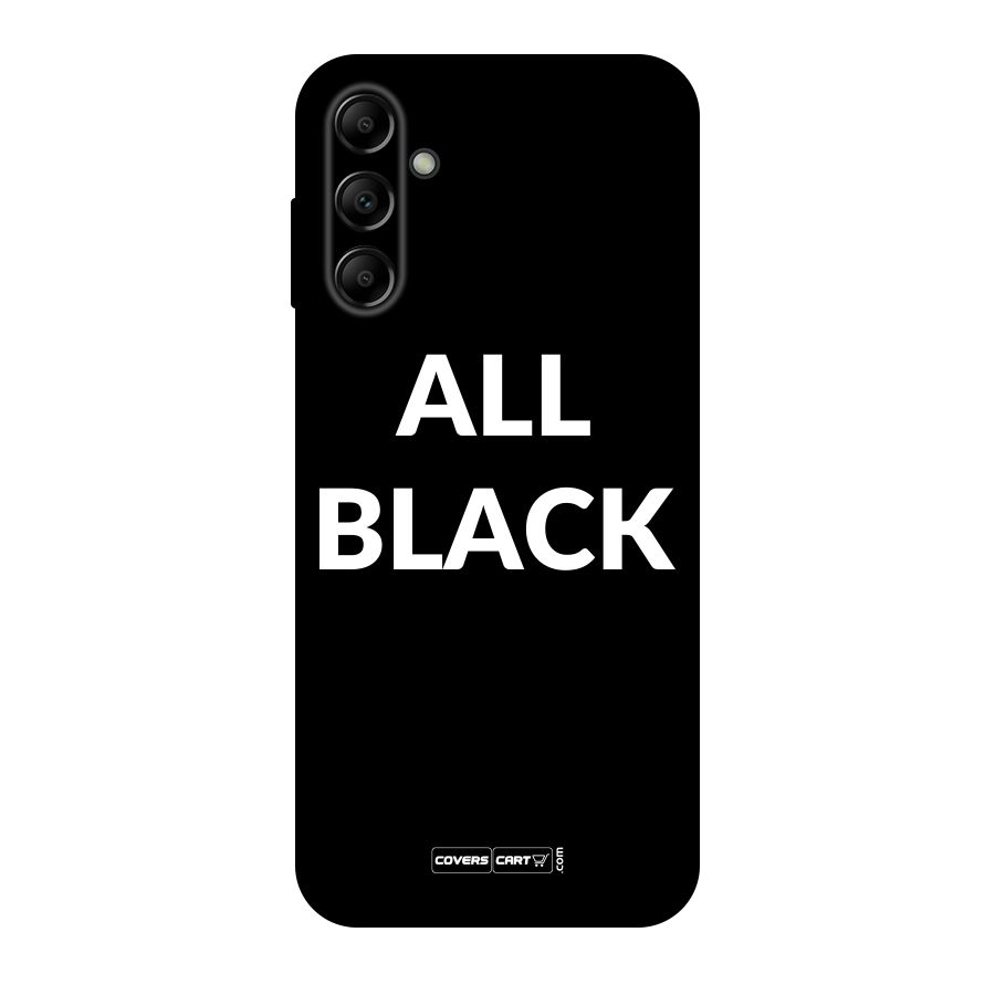 Raftaar All Black Original Polycarbonate Back Case for Galaxy A14 5G