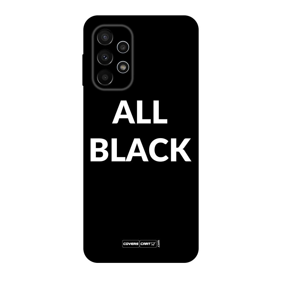 Raftaar All Black Original Polycarbonate Back Case for Galaxy A23