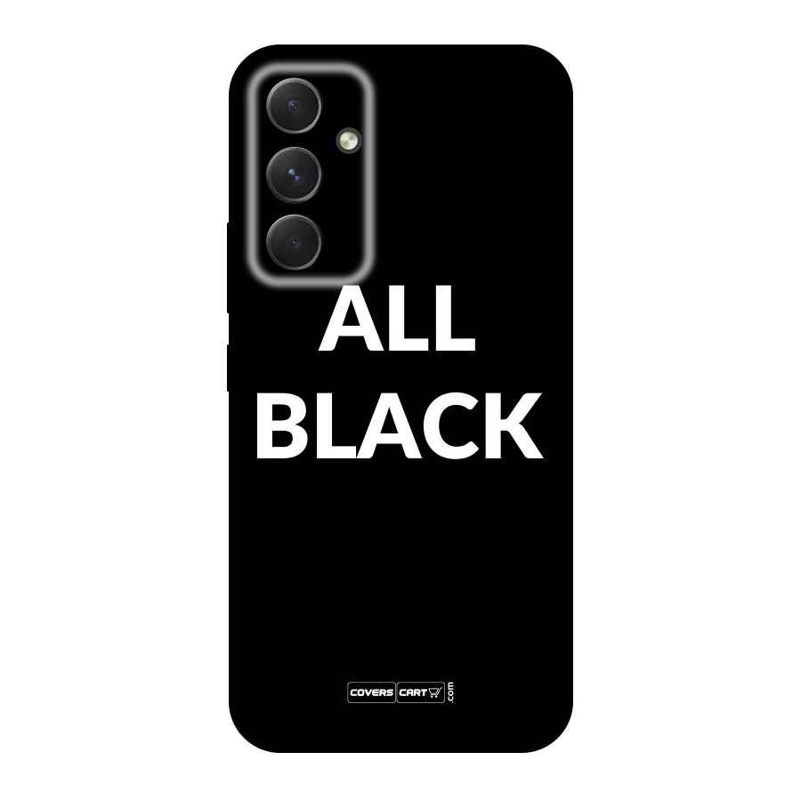 Raftaar All Black Original Polycarbonate Back Case for Galaxy A54