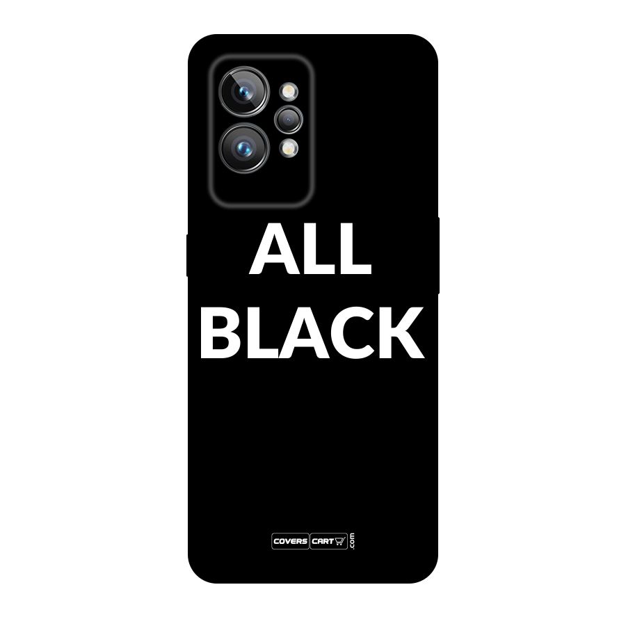 Raftaar All Black Original Polycarbonate Back Case for Realme GT2 Pro