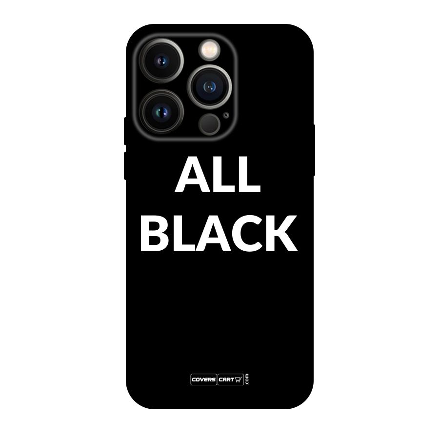 Raftaar All Black Original Polycarbonate Back Case for iPhone 14 Pro