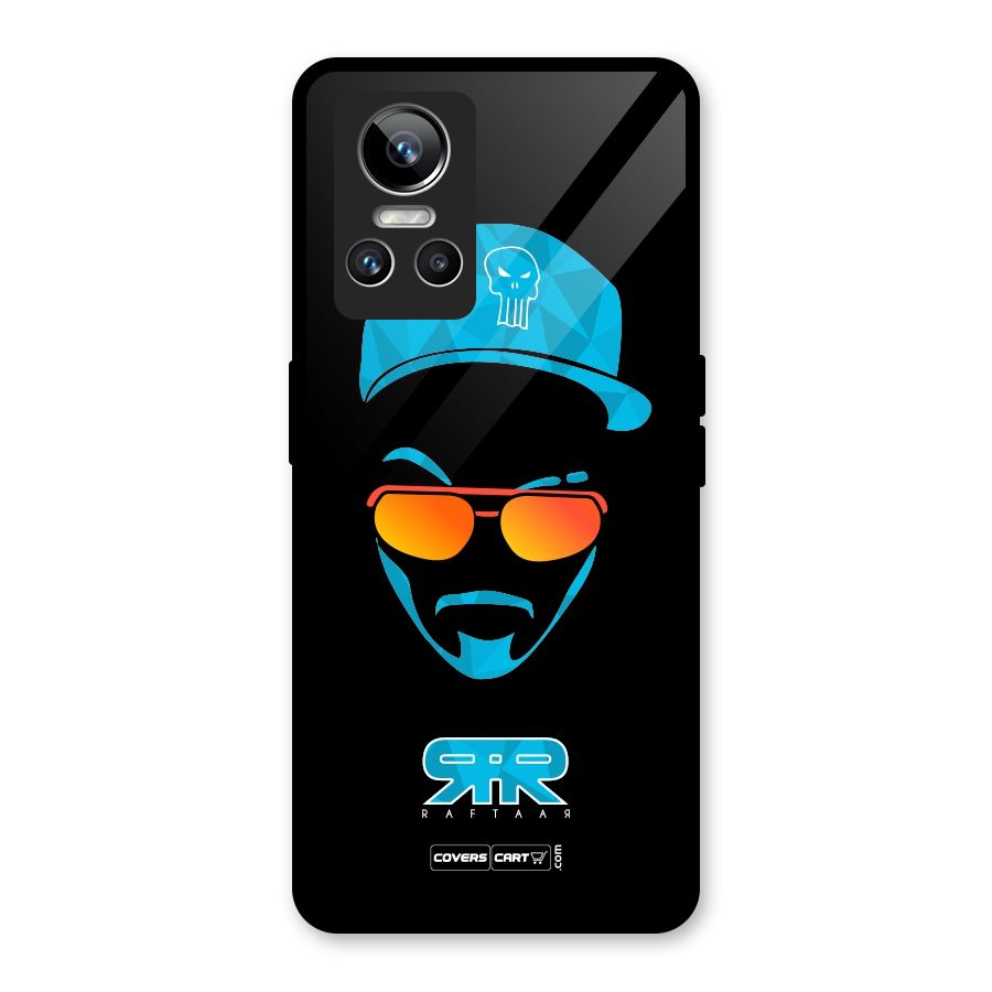 Raftaar Black and Blue Glass Back Case for Realme GT Neo 3