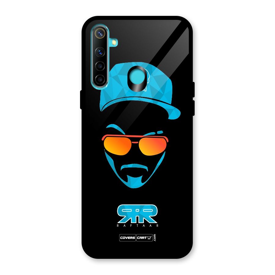 Raftaar Black and Blue Glass Back Case for Realme Narzo 10