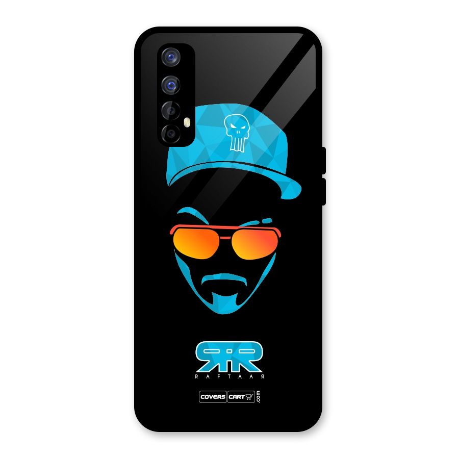 Raftaar Black and Blue Glass Back Case for Realme Narzo 20 Pro