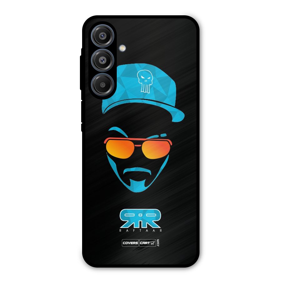 Raftaar Black and Blue Metal Back Case for Galaxy A16 5G