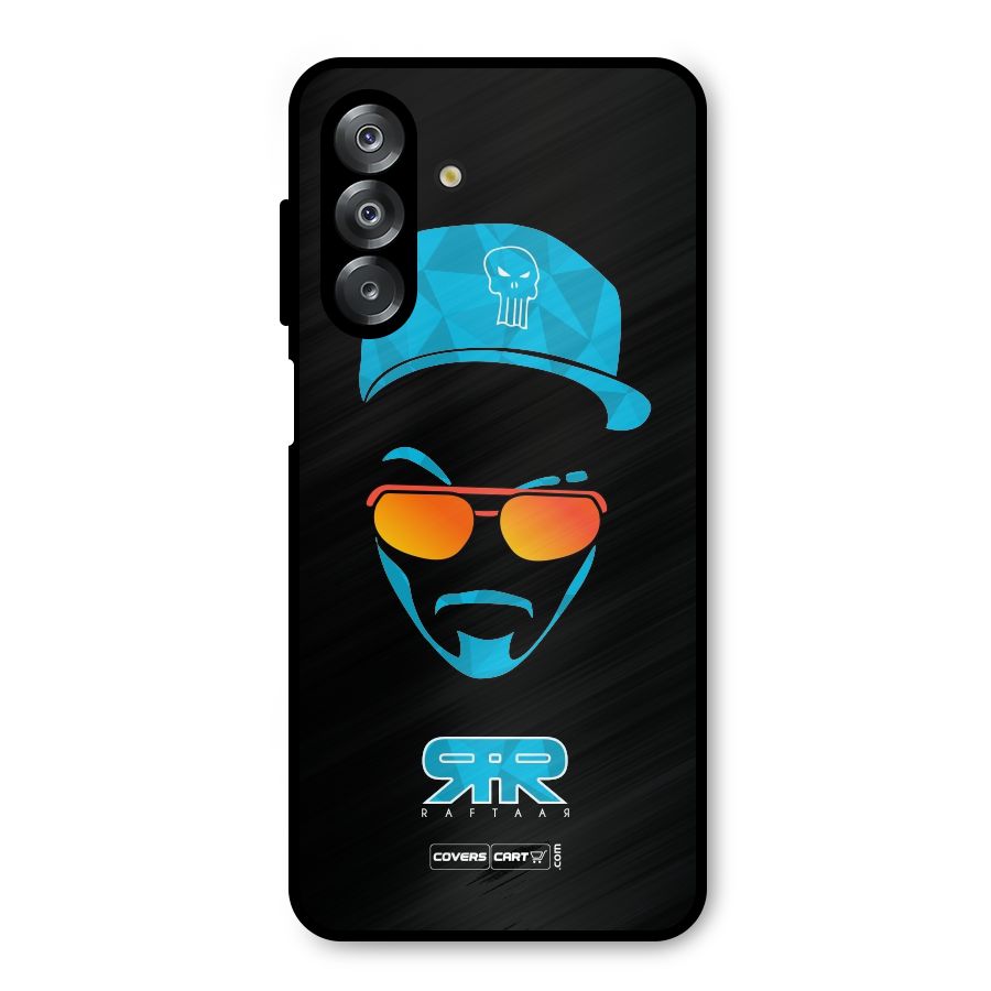 Raftaar Black and Blue Metal Back Case for Galaxy A26