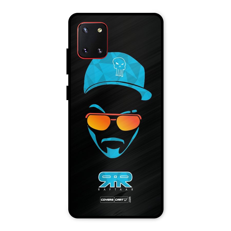 Raftaar Black and Blue Metal Back Case for Galaxy Note 10 Lite