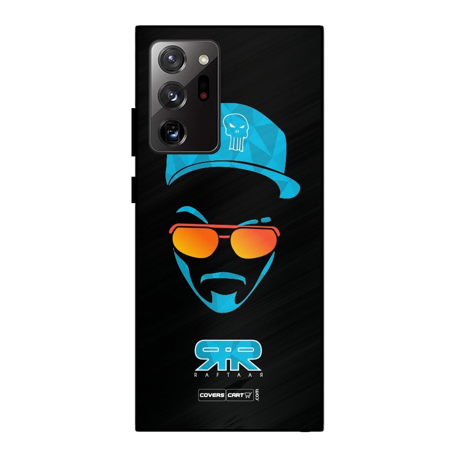 Raftaar Black and Blue Metal Back Case for Galaxy Note 20 Ultra