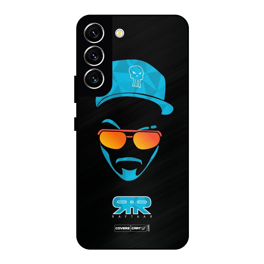 Raftaar Black and Blue Metal Back Case for Galaxy S22 5G